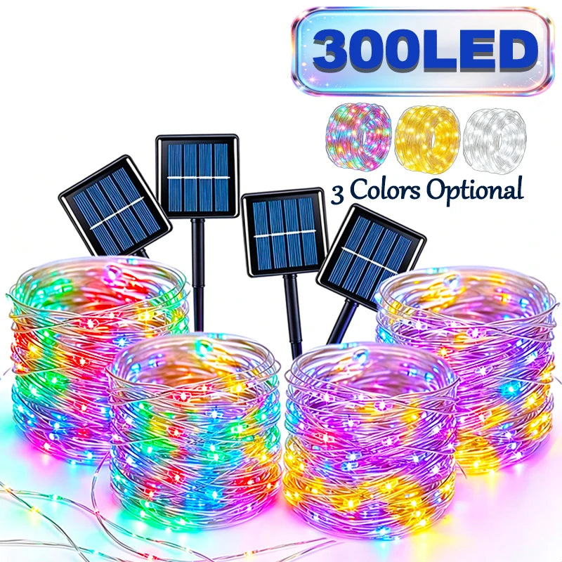 Solar LED Fairy String Lights – Waterproof Outdoor Garden Decor Solar String Lights HIP