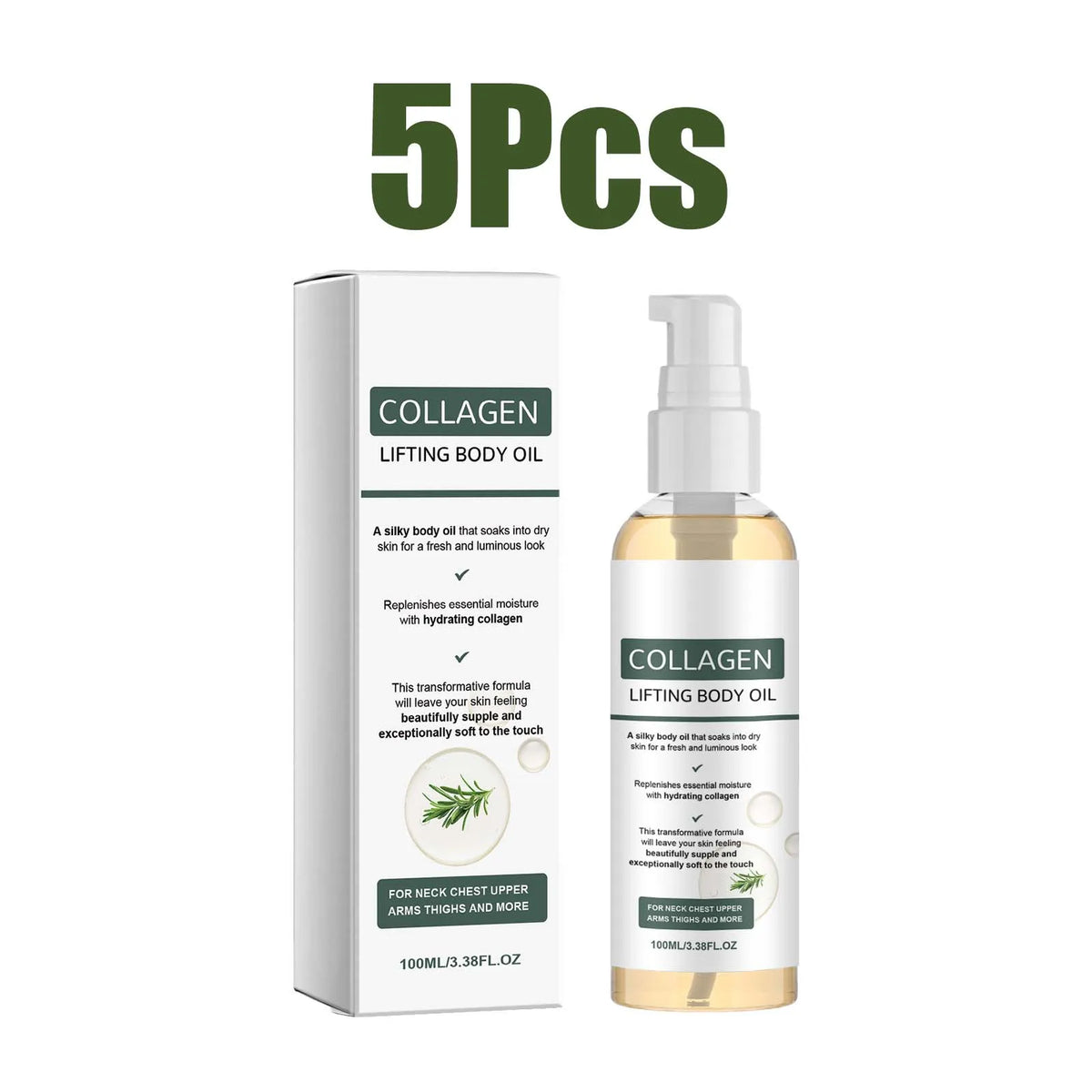 100ml Collagen Lifting Body Oil – Firming & Tightening Firming Body Oil HIP 5Pcs