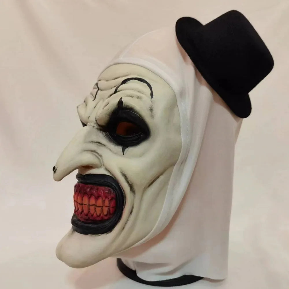 Soft Latex Scary Clown Mask – Realistic Unisex Cosplay Prop Costume Mask HIP