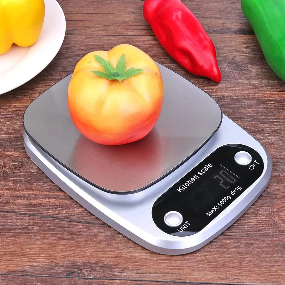 Digital Kitchen Scale 10kg LED Display – Stainless Steel Digital Kitchen Scale HIP