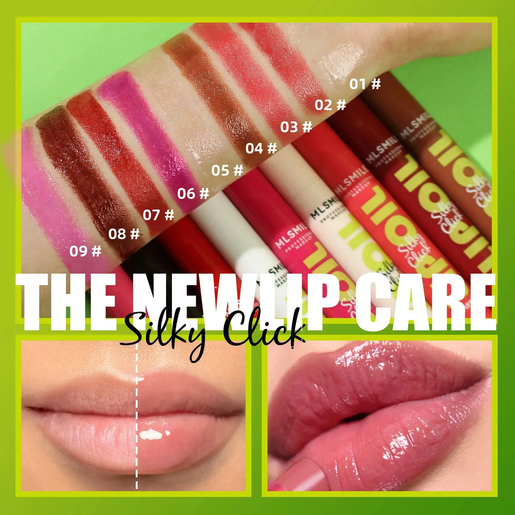 MLSMILE 3-Piece Moisturizing Mirror Lip Gloss Set | Long-Lasting Lip Gloss Set HIP