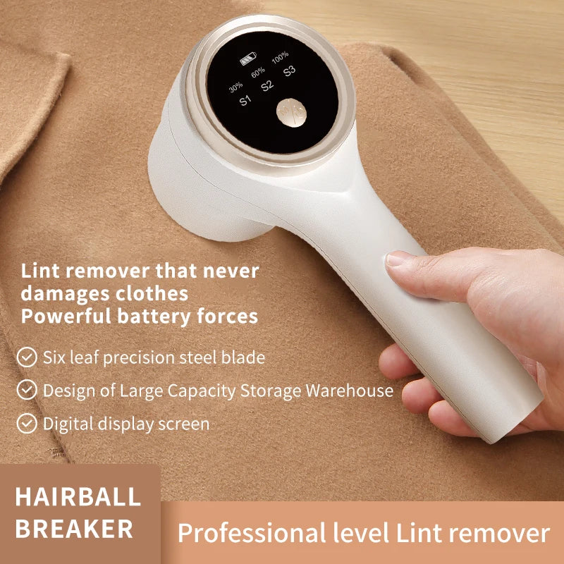 Electric Lint Remover & Fabric Shaver – USB Rechargeable Electric Fabric Shaver HIP