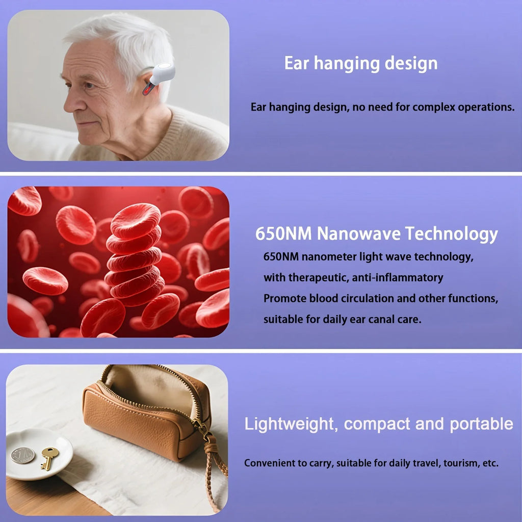 650nm Red Light Laser Ear & Nasal Canal Therapy Device Ear Light Therapy Device HIP