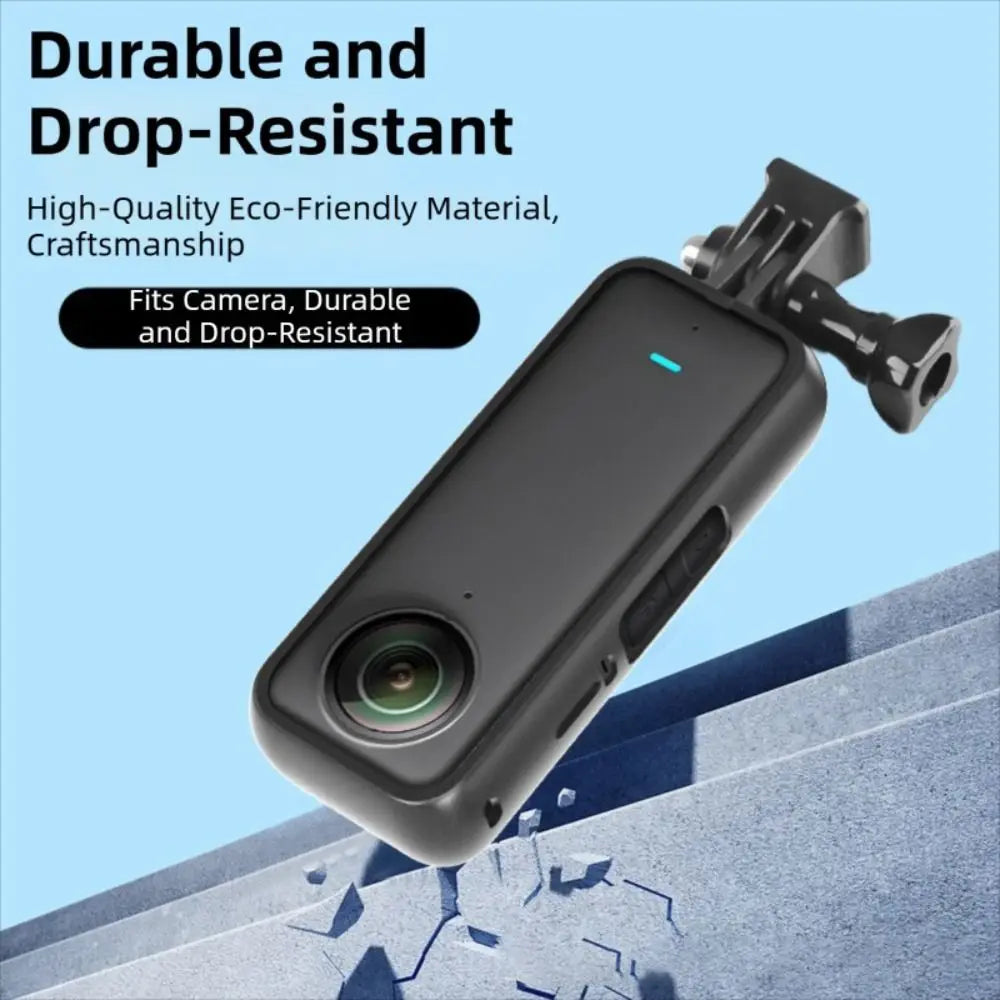 PC Frame Cage for Insta360 X4 & X5 – 1/4 Screw Mount Action Camera Case HIP