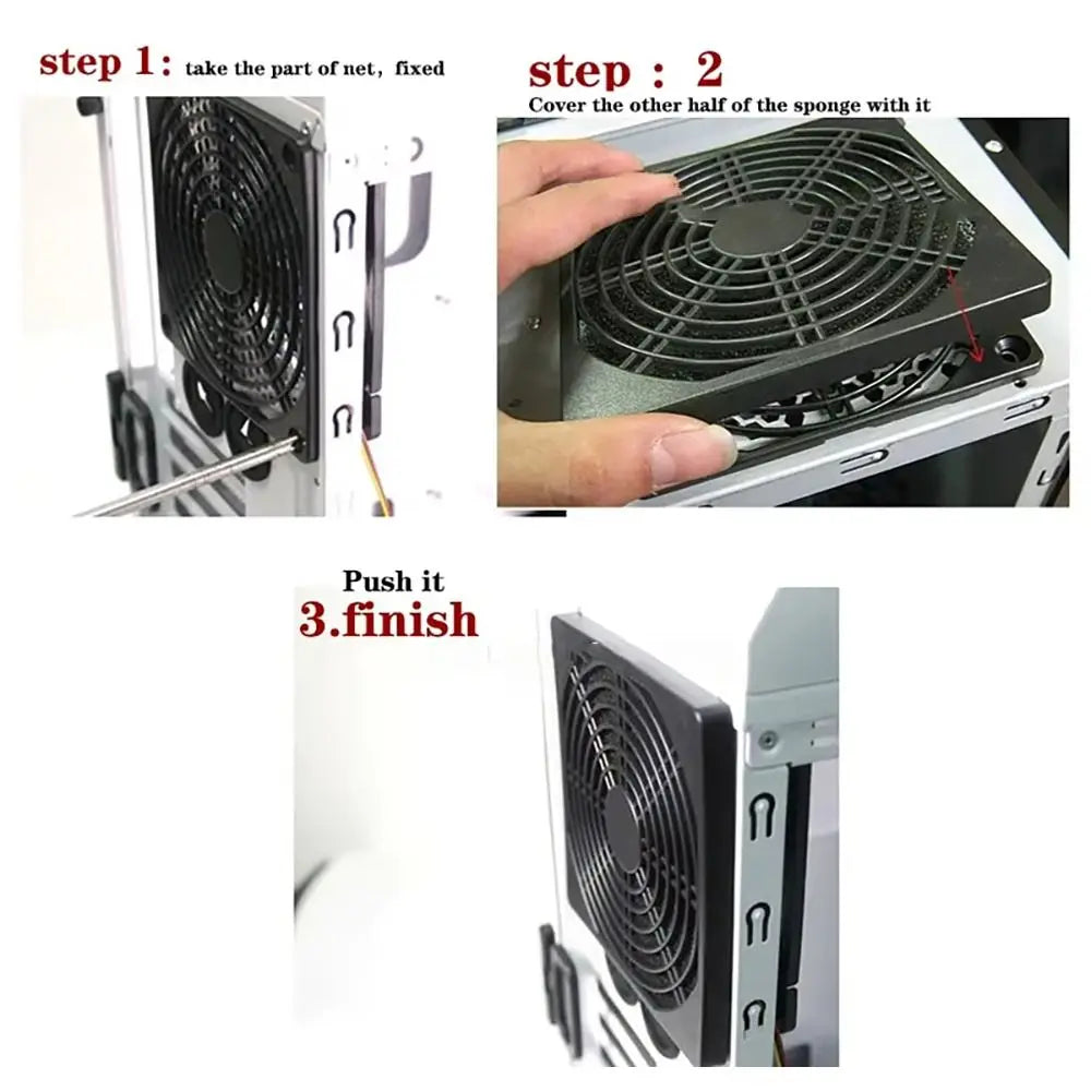 4-Pack PC Fan Dust Filter Guard Grill – 40mm to 120mm PC Fan Dust Filter HIP