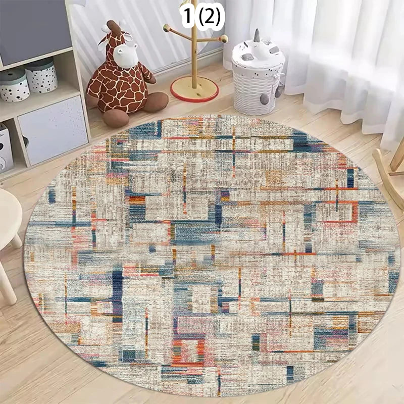 Modern Round Area Rug – Anti-Slip Polyester Floor Mat | HIP Round Area Rug HIP 3 80X80CM