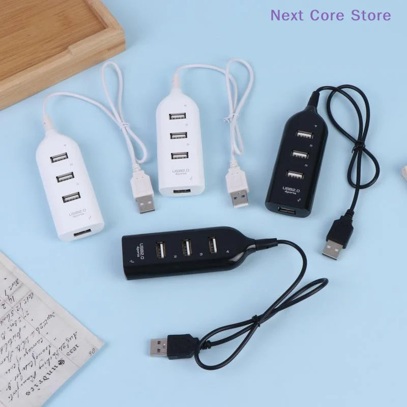 4-Port USB 2.0 Hub Splitter – High-Speed Plug & Play Adapter USB Hub Splitter HIP