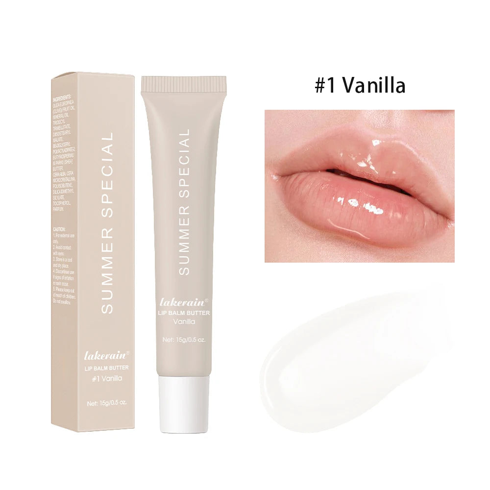 Moisturizing Lip Butter Balm 4 Counts/set Hydrating Lip Balm Plumping Lip Oil Lip Stick Glossy Lip Glaze Stick Plumping Lip Cosm HIP 1 Vanilla