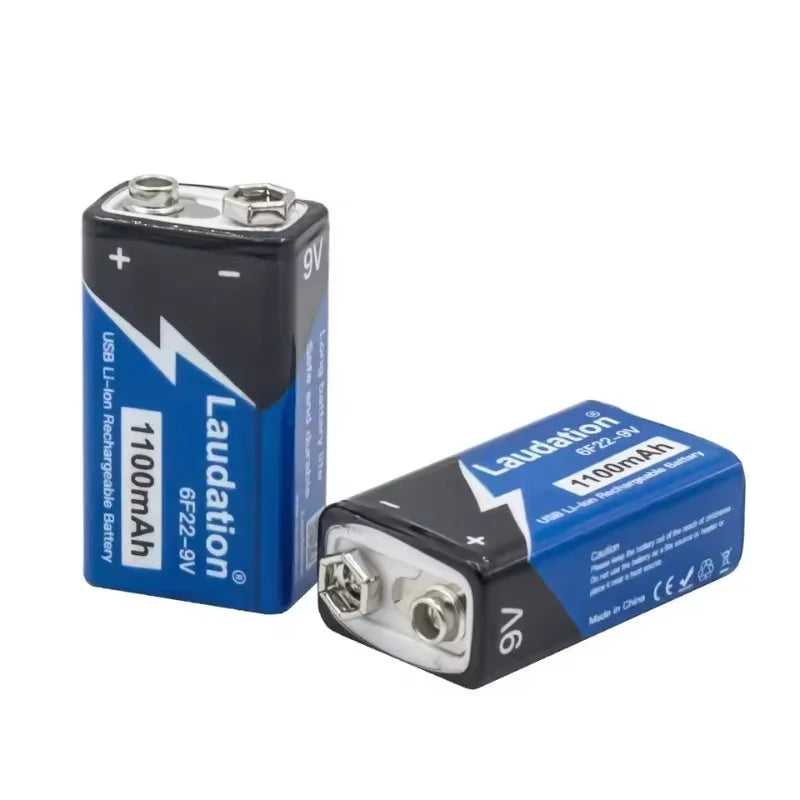 SUYIJIA 9V 1100mAh Li-Ion Rechargeable Battery Type-C USB Rechargeable Battery HIP