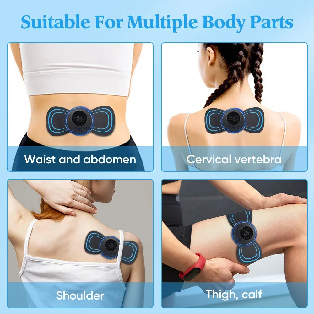 RUZOFO EMS Neck & Body Massager – 8 Modes, 19 Levels EMS Body Massager HIP