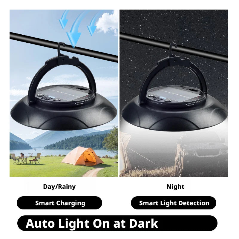 ESMARTER Solar LED Camping Lantern – Portable Outdoor Light Solar LED Lantern HIP