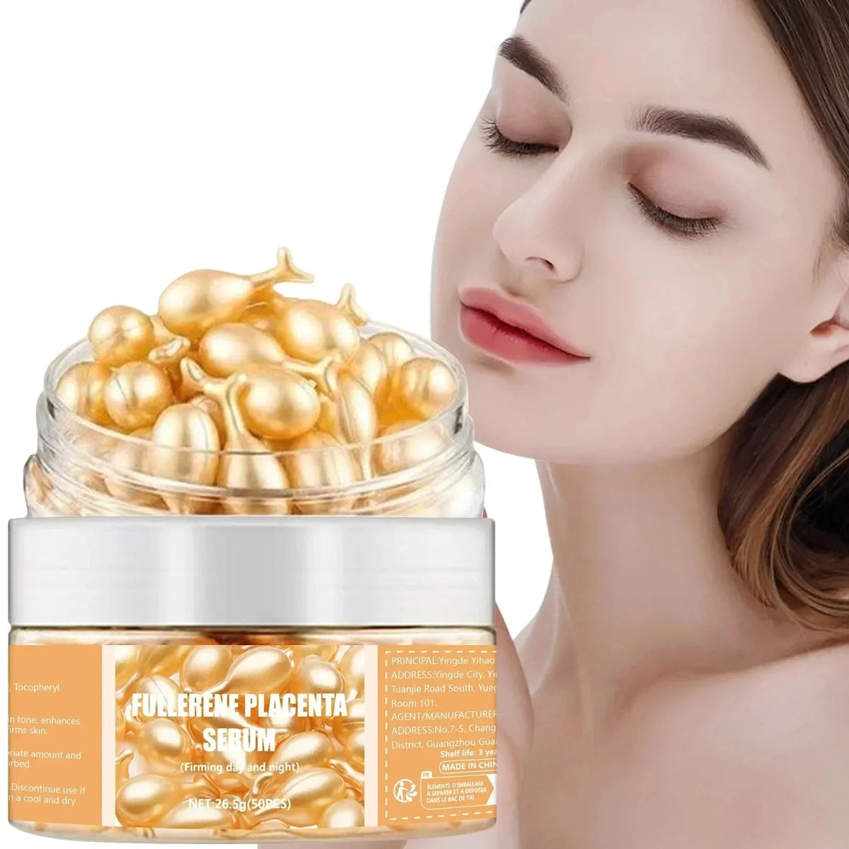 50-Pc Collagen & Hyaluronic Acid Face Serum Capsules Face Serum Capsules HIP
