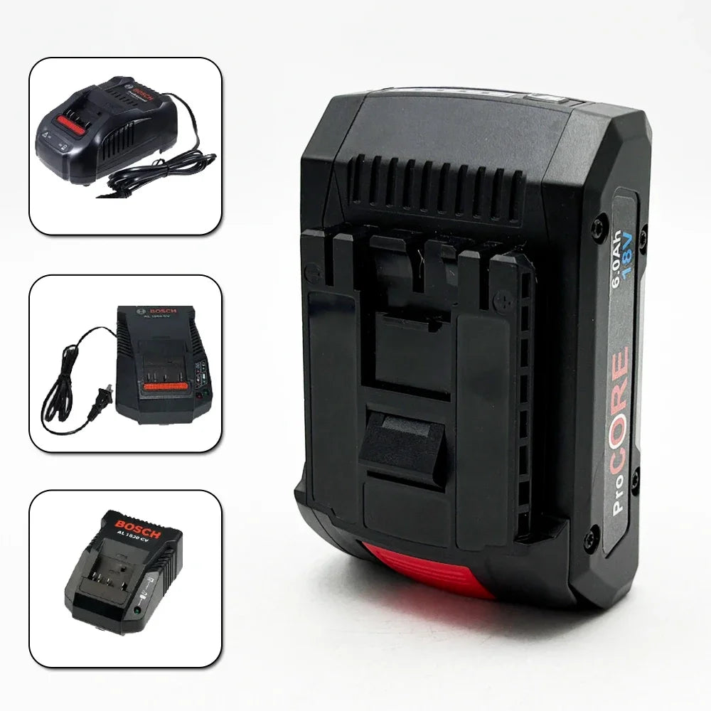 18V 6.0Ah ProCORE Li-Ion Replacement Battery for Bosch Tools Power Tool Battery HIP