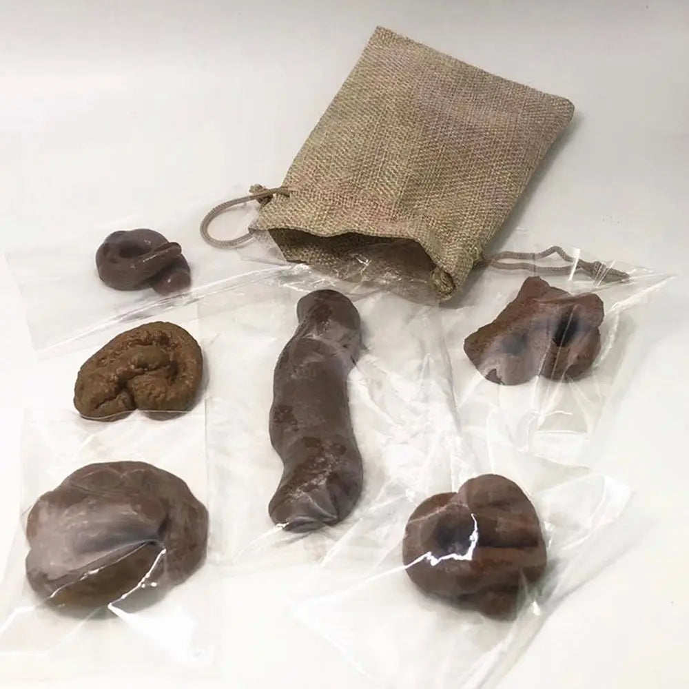 6-Pack Fake Poop Prank Toys – Realistic Funny Gag Gift Set Novelty Gag Toy HIP