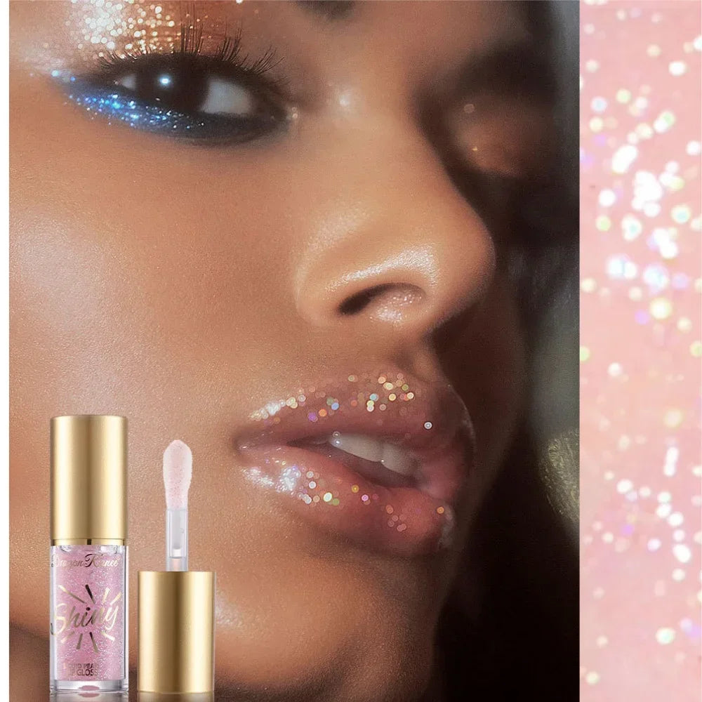 Mirror Pearl Lip Gloss Set – Shimmer Lip Oil Glaze 3-Pack Lip Gloss Set HIP