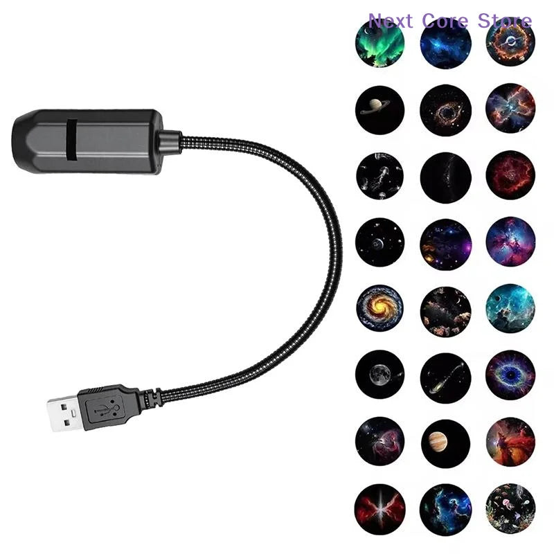 Rotatable Galaxy Star Projector USB LED Night Light Lamp Star Projector Lamp HIP