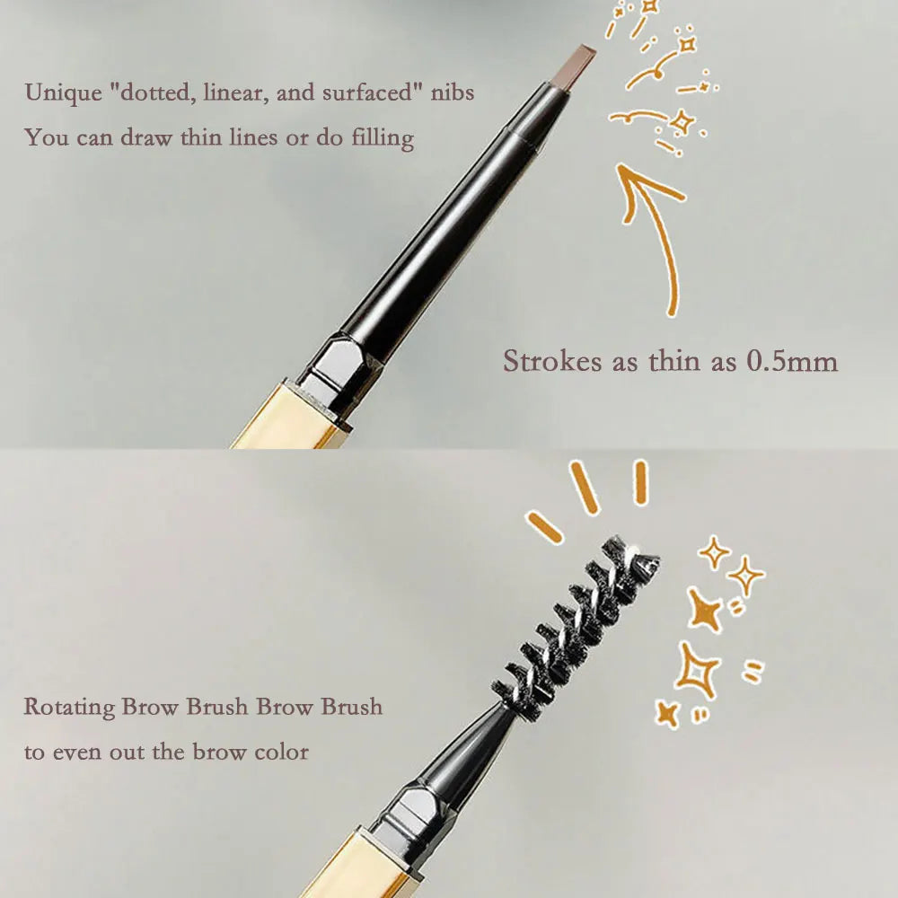 Double-Ended Eyebrow Pencil – Waterproof & Long-Lasting Eyebrow Pencil HIP