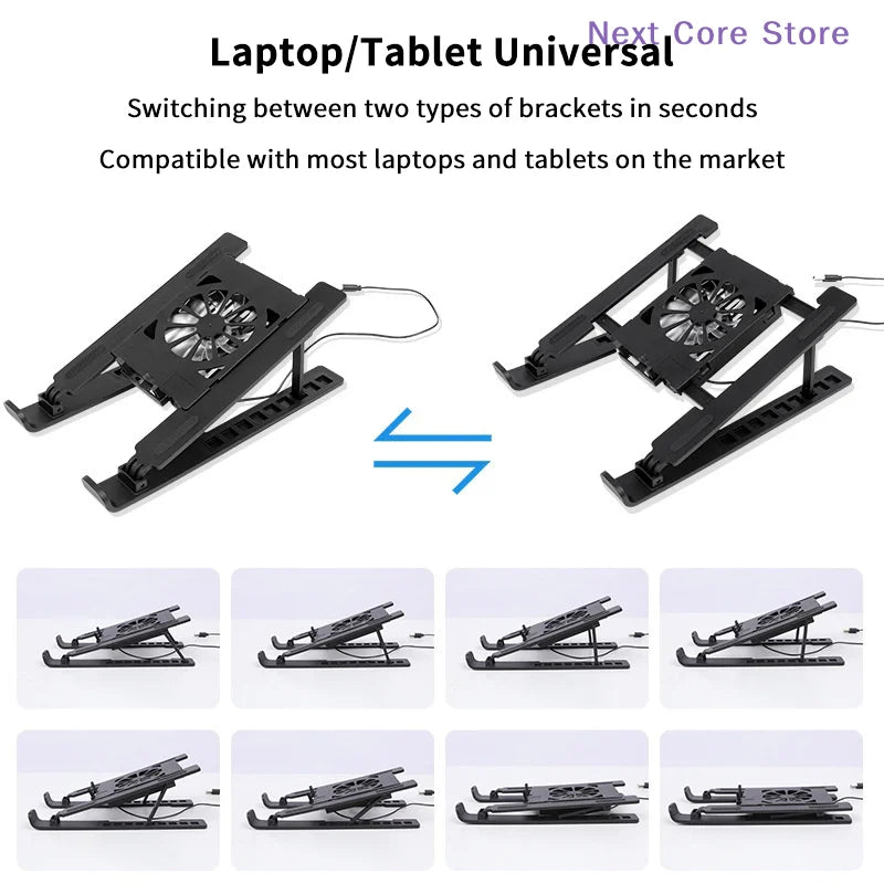 Foldable Laptop Cooling Pad Stand with Fan – Portable Laptop Cooling Stand HIP