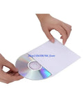 100-Pack 8cm Paper Disc Sleeves with Transparent Window Disc Storage Sleeves HIP CN
