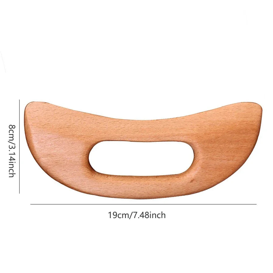 Natural Wooden Gua Sha Body Massager & Muscle Scraping Tool Gua Sha Massager HIP
