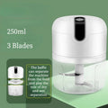 Mini Electric Garlic Chopper – USB Rechargeable | 250ml Electric Food Chopper HIP WHITE
