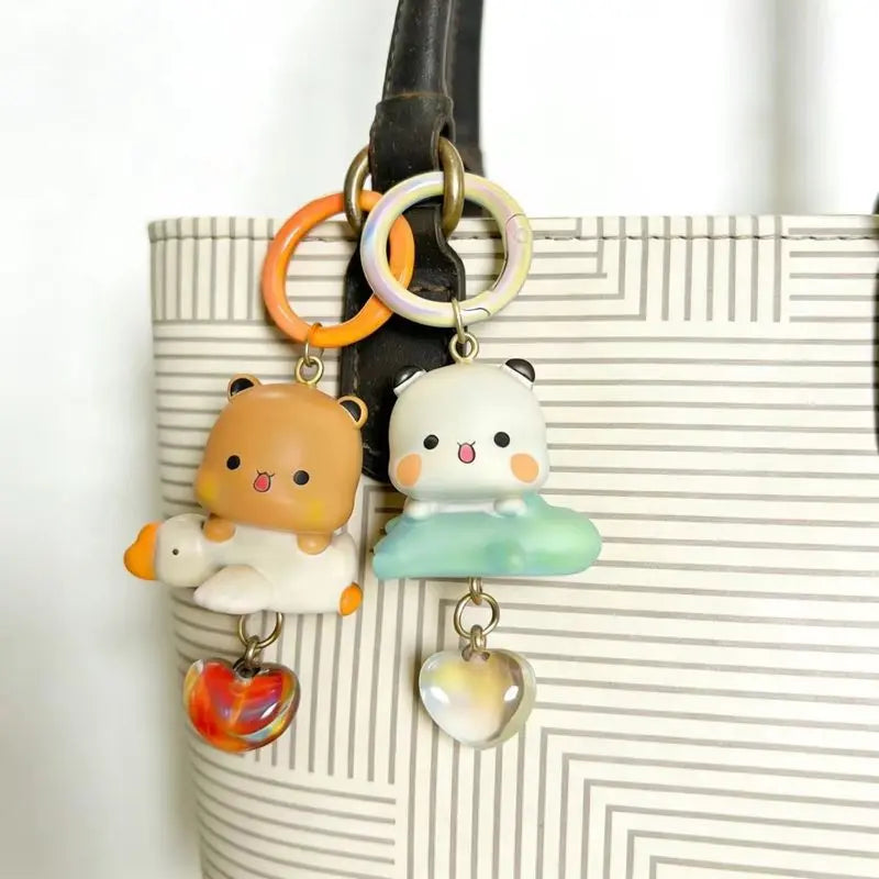 Bubu & Dudu Panda Cartoon Keychain Set – 2 Pcs x10 Anime Keychain Set HIP