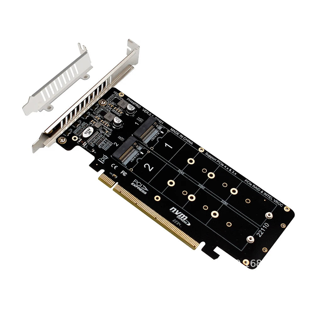PCIe X16 to M.2 NVMe 4-Slot RAID Expansion Card – PCIe 4.0 NVMe Expansion Card HIP