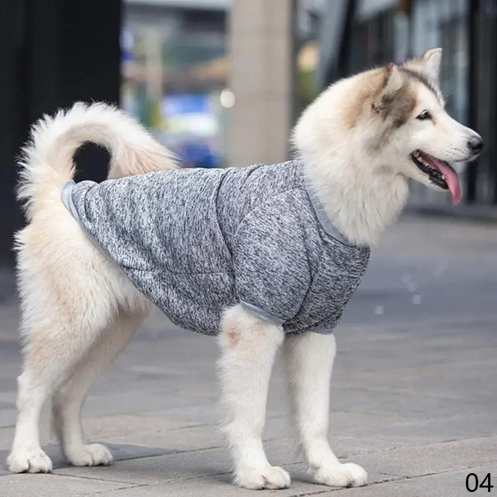 Dog Clothes for Big Dogs Fleece Dog Hoodies Soft Warm Costume Pet Dog Vest Golden Retriever Collie Labrador Large Dog Jacket HIP 04 5XL