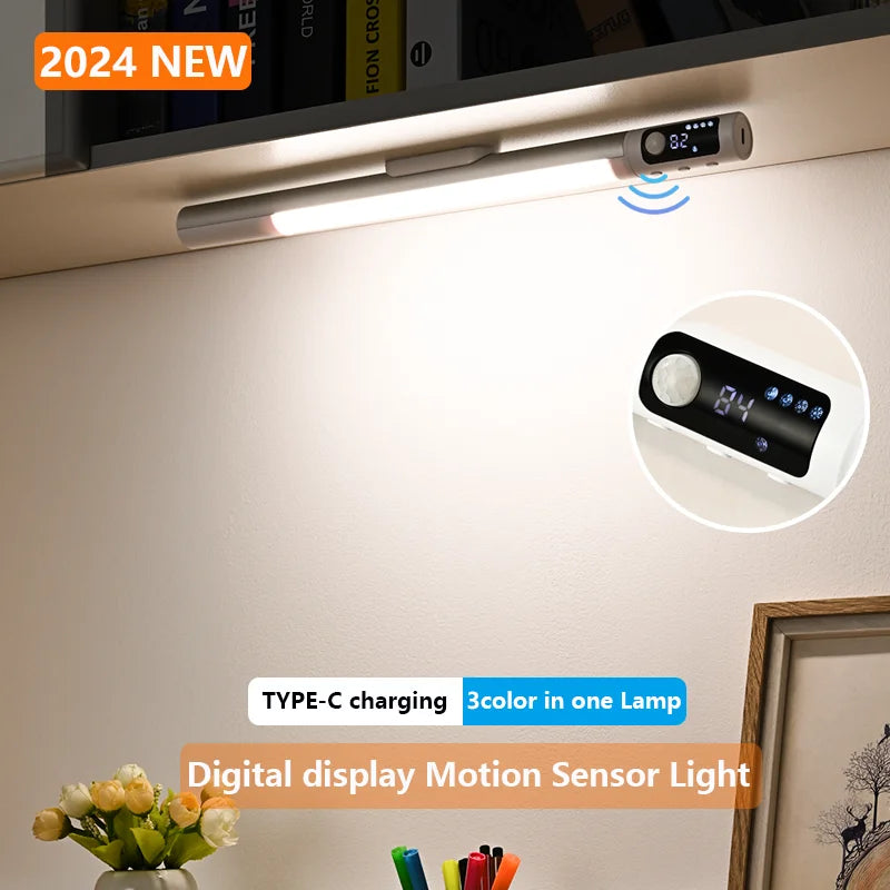 Motion Sensor LED Night Light – USB-C Rechargeable Cabinet Light LED Night Light HIP