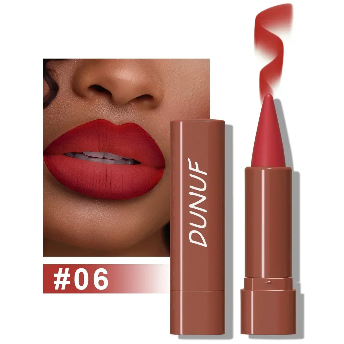 9 Colors Gradient Lip Liner Matte Black Brown Velvet Lipstick Waterproof Non Sticky Contouring Tint Lipliner Crayon Lip Makeup HIP 06