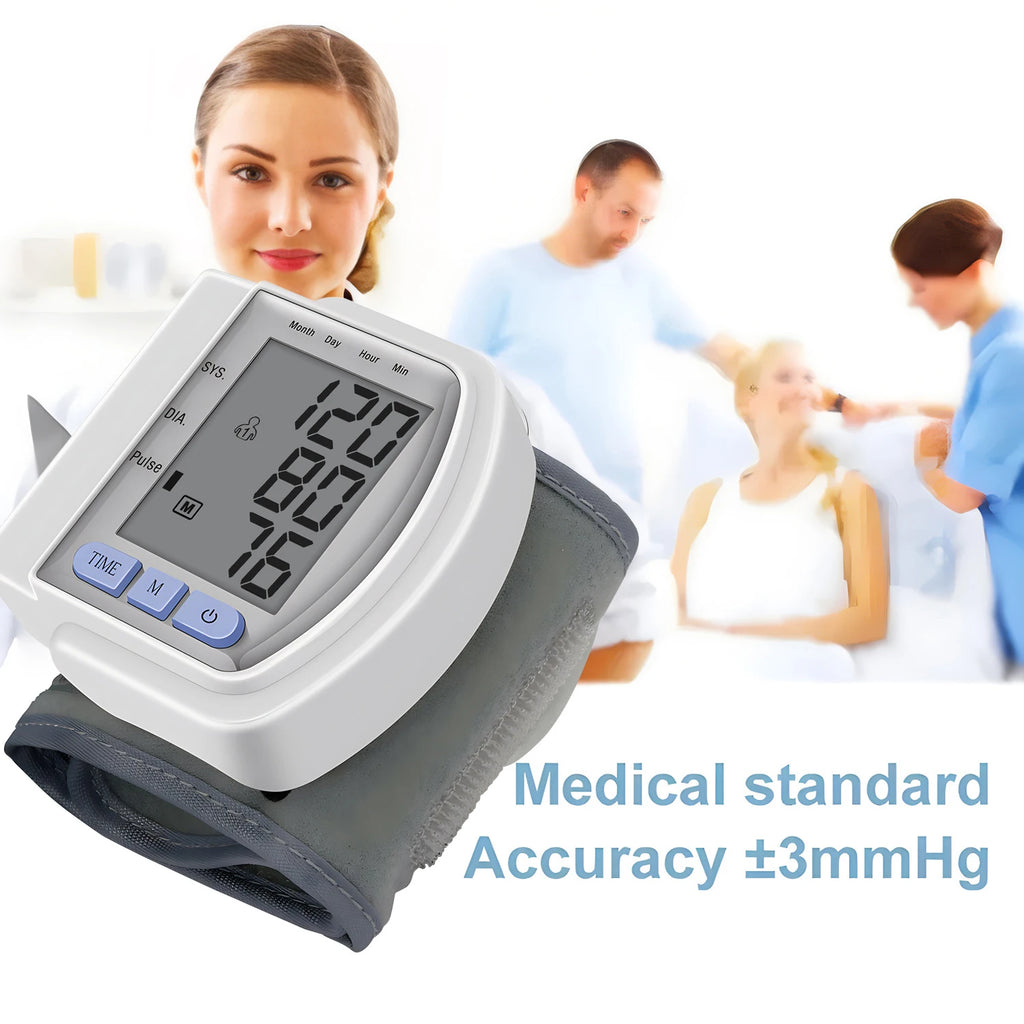Fireurus Wrist Blood Pressure Monitor – LED Digital Display Blood Pressure Monitor HIP