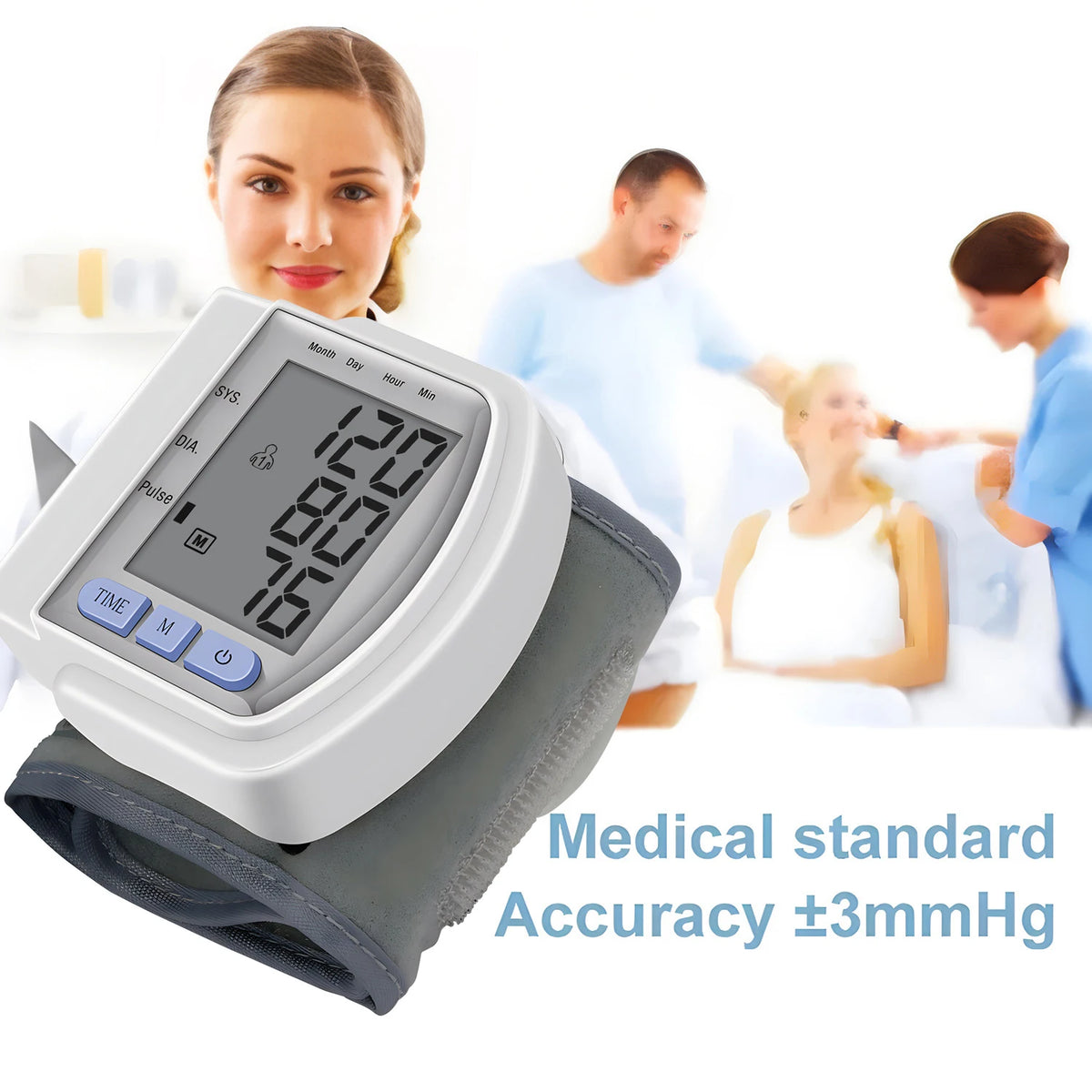 Fireurus Wrist Blood Pressure Monitor – LED Digital Display Blood Pressure Monitor HIP