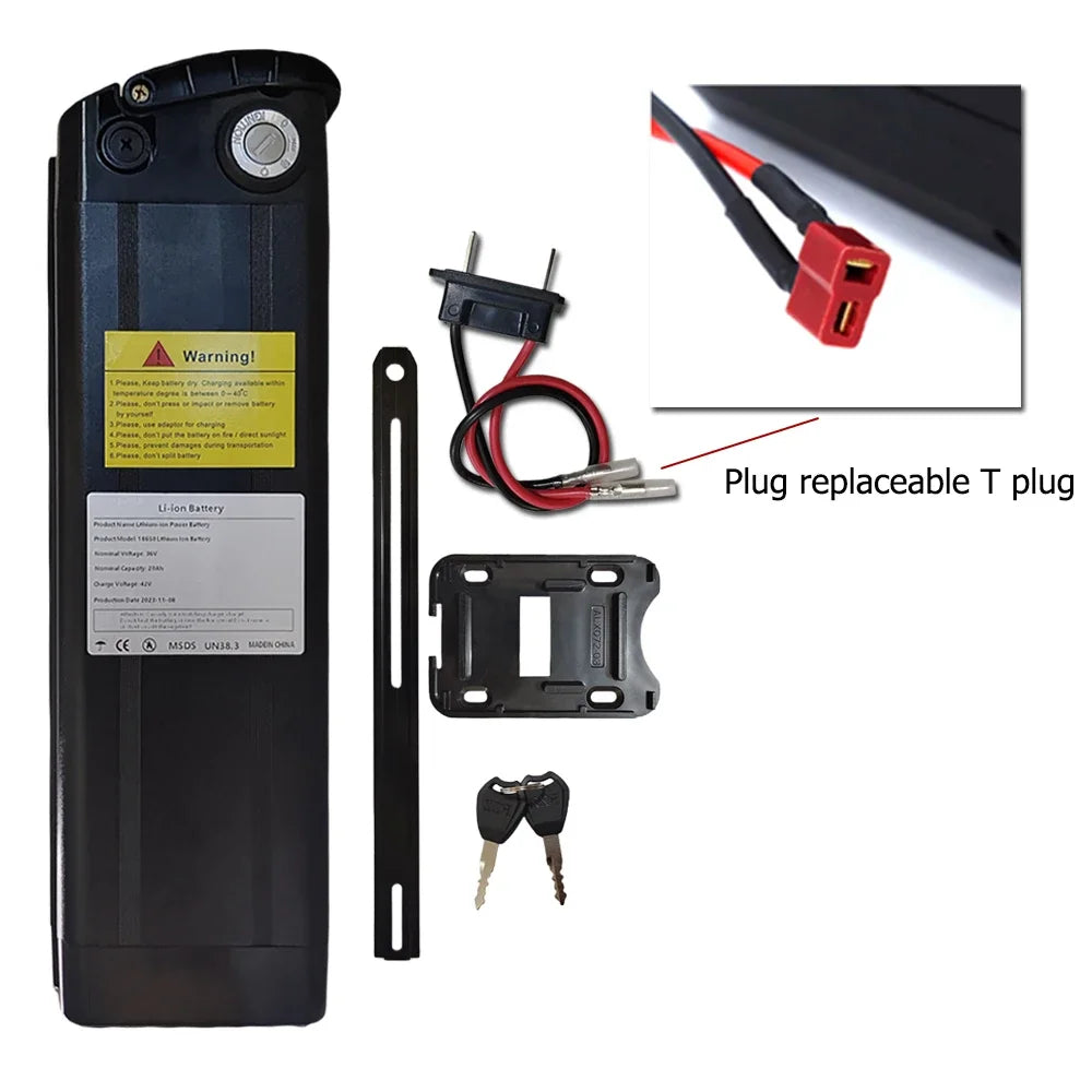 36V 30Ah Silver Fish Lithium Ion E-Bike Battery | 18650 Pack E-Bike Battery Pack HIP 1 battery TPot China Mainland