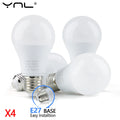 4-Pack E27 LED Bulbs 6W–18W SMD2835 | Warm & Cool White LED Light Bulbs HIP Cold Light 6W