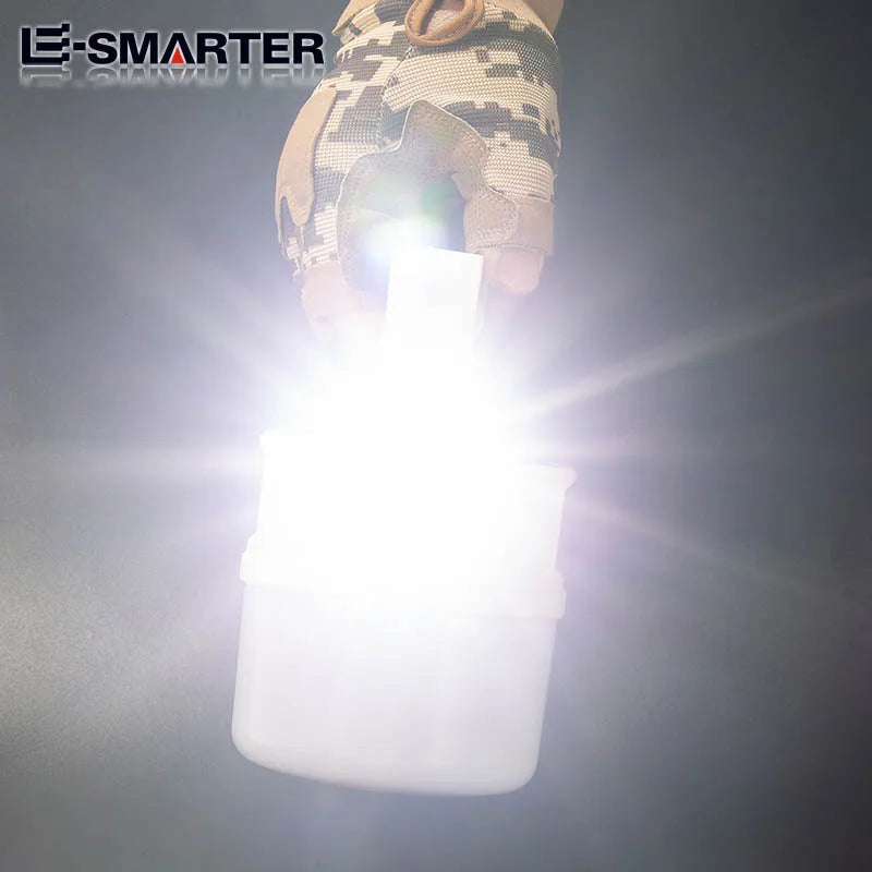 ESMARTER Solar LED Spotlight – 10-Mode Rechargeable Camping Lamp Solar Camping Spotlight HIP