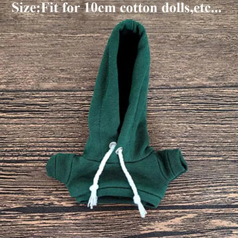 Handmade Hoodie for 10cm Cotton Dolls – 18 Colors Doll Clothing HIP
