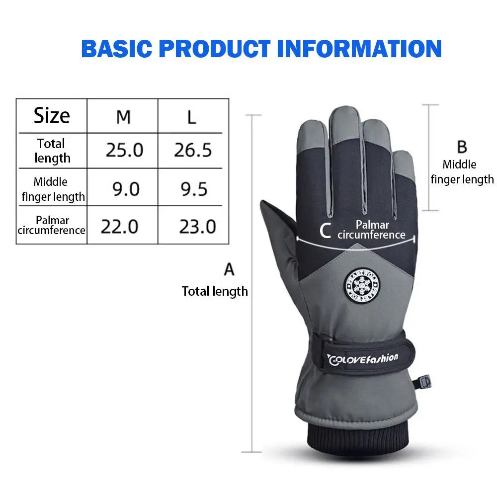 Waterproof Touchscreen Winter Ski & Motorcycle Gloves Winter Sport Gloves HIP