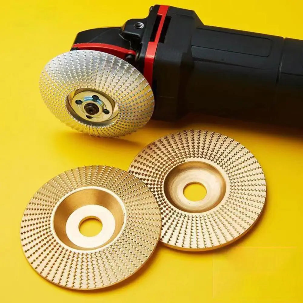 Wood Carving Grinding Disc for Angle Grinder – Arc/Flat/Bevel Grinding Abrasive Disc HIP