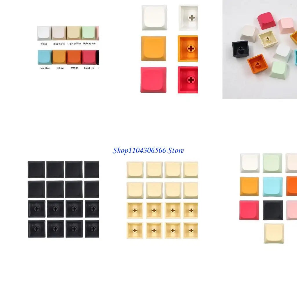 20-Pack PBT Blank Keycaps XDA Profile 1U – MX Compatible Mechanical Keyboard Keycaps HIP