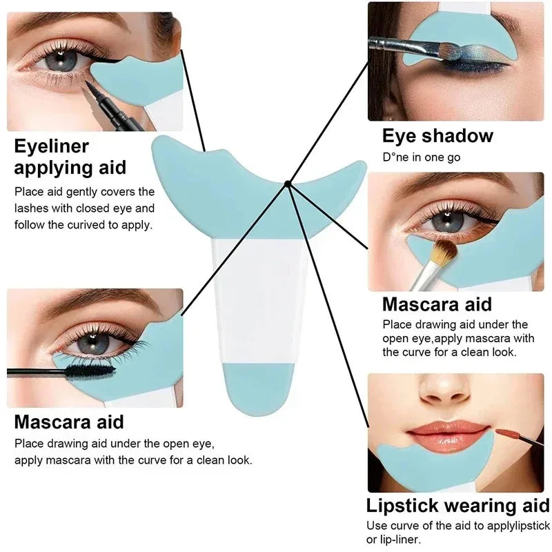 Crescent Silicone Mascara Shield & Eye Makeup Template | 1–5 Pack Eye Makeup Tool HIP