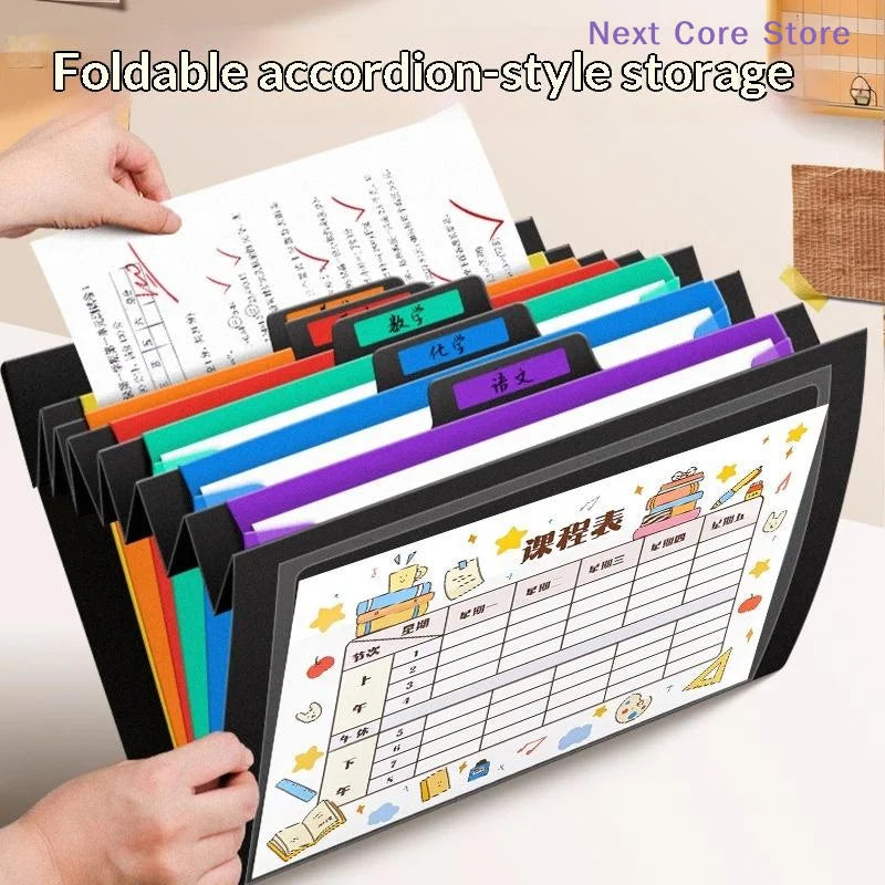 Rainbow 6-Pocket Hanging File Organizer – Wall Mount & Portable Hanging File Organizer HIP
