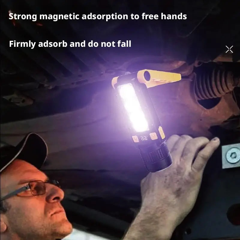 ESMARTER Magnetic LED Work Flashlight with UV Light | X66 LED Work Flashlight HIP