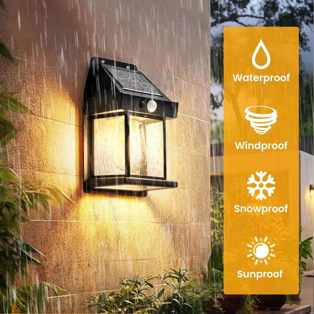 Solar Outdoor Wall Lamp – Waterproof Garden Night Light Solar Wall Light HIP
