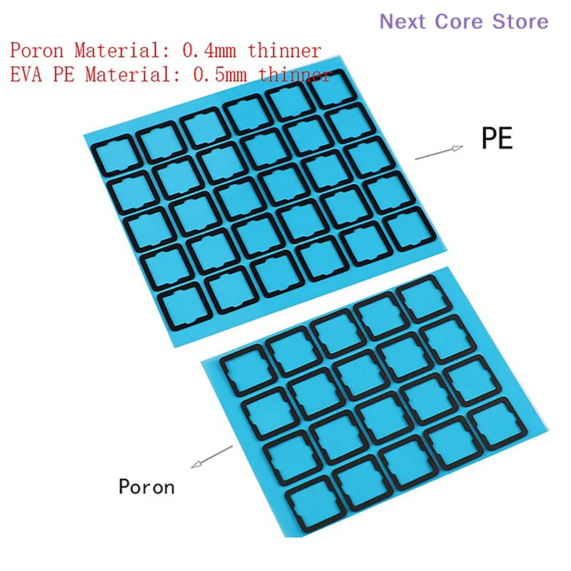120Pcs Keyboard Switch Foam Pads – Poron IXPE EVA Dampening Keyboard Foam Pads HIP