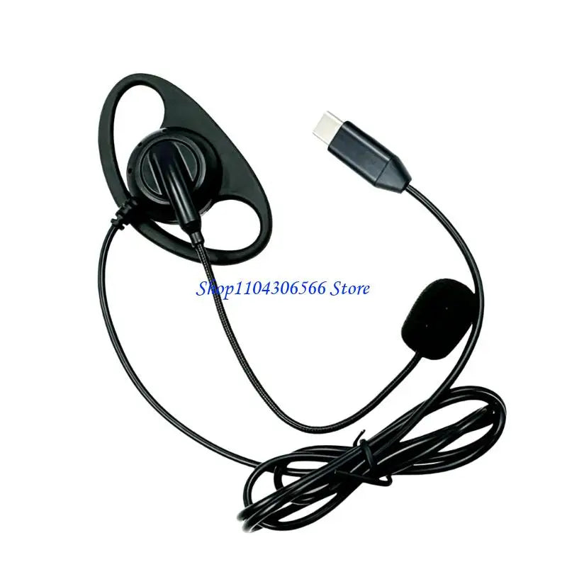 Mono Earphone with Mic – 20Hz-20kHz, 3.5mm & USB-C | HIP Wired Mono Headset HIP