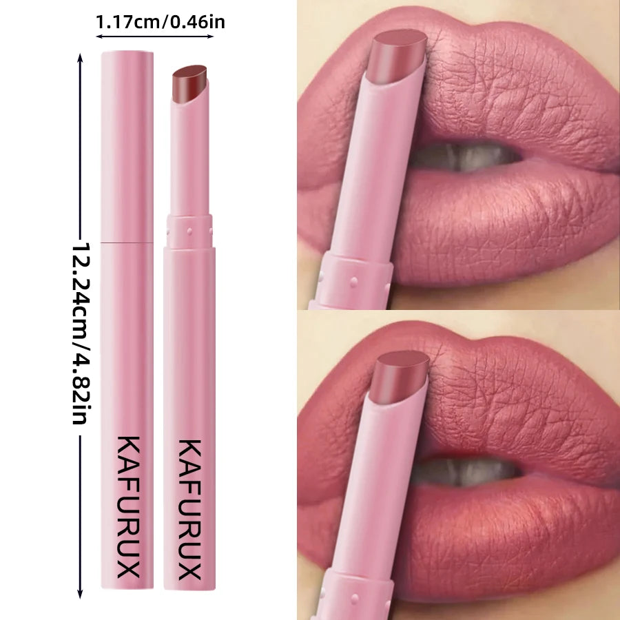 KAFURUX 15-Color Velvet Matte Waterproof Lipstick | Long-Lasting Matte Lipstick HIP