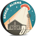 Space Aliens UFO Barn Spare Tire Cover – RV & SUV Protector Spare Tire Cover HIP Acquiesce 14 in
