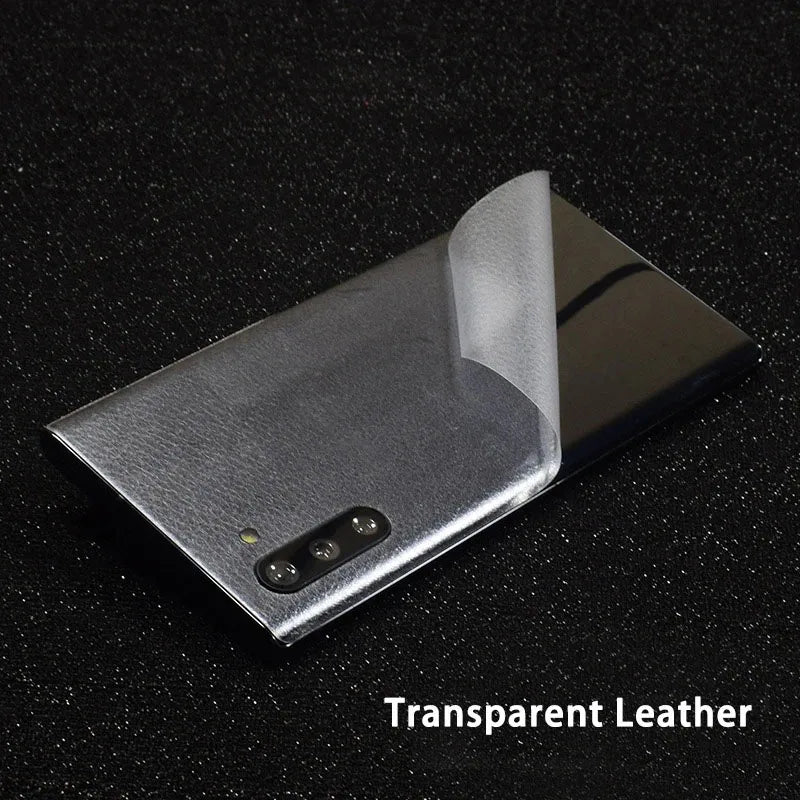 Leather Skin Wrap Sticker for Samsung Galaxy S21/Note 20/S10/S9/S8 Phone Skin Wrap HIP Clear Leather S20 Ultra