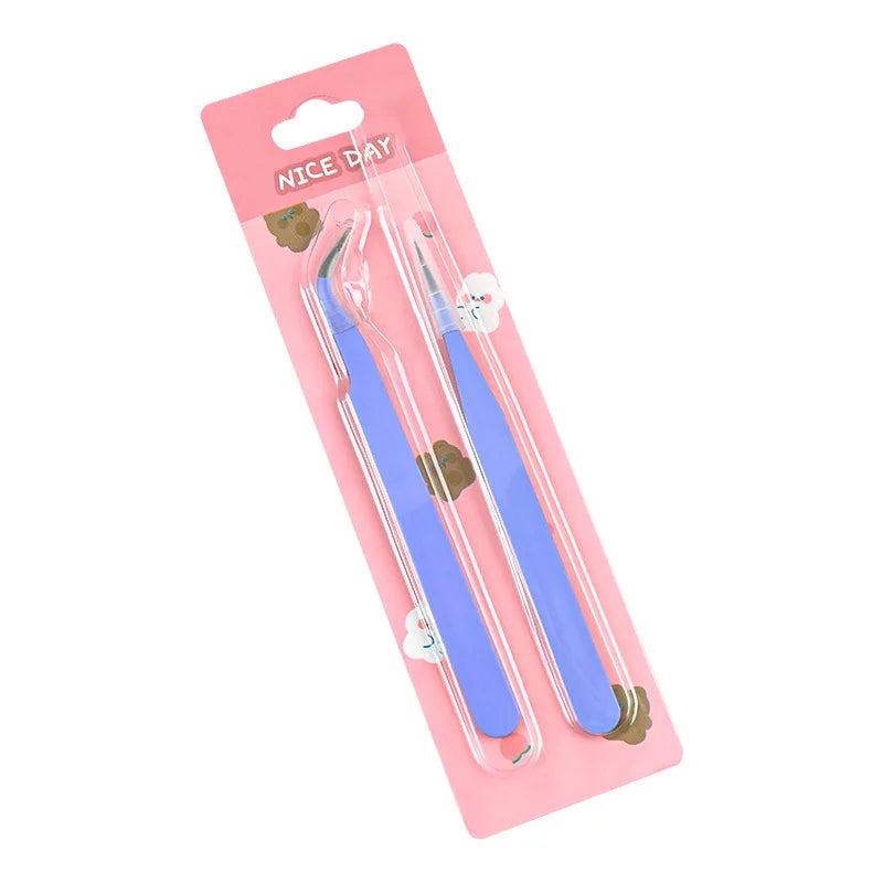 Colorful Stainless Steel Tweezers – Nail Art & DIY Crafts Nail Art Tweezers HIP