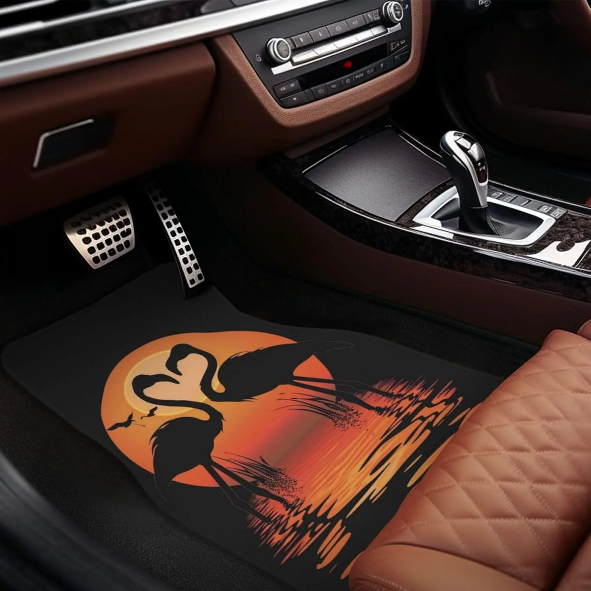 4-Piece Flamingo Car Floor Mats – SUV & Truck Set Car Floor Mats HIP